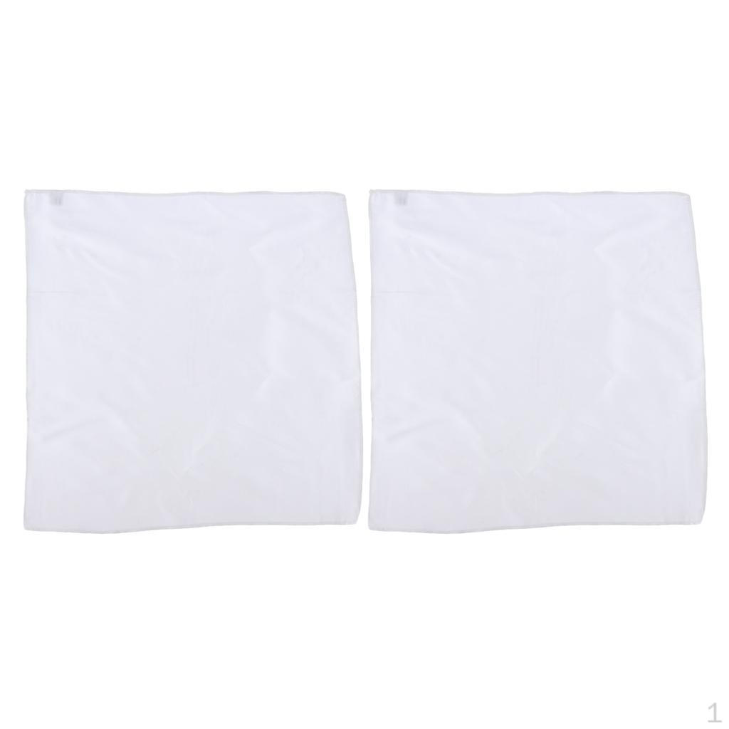 

2 шт. Мужской шелковый однотонный носовой платок, мягкие носовые платки