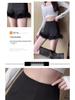 Black Raw Edge High Waist A-Line Slimming Shorts for Women - Autumn/Winter 2024 Fashion