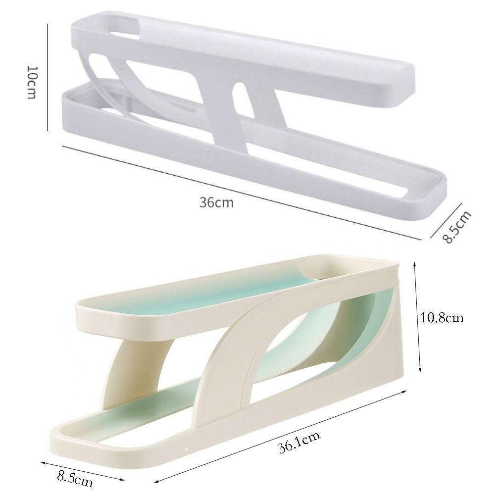 Rolldown Design Automatic Scrolling Egg Rack Double-layer Egg Basket Container  Kitchen Storage