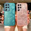 Applicable To Samsung S25ultra Mobile Phone Case S23 Transparent Feather S22 Lens All-inclusive S21 Anti-drop S20 Protective Case