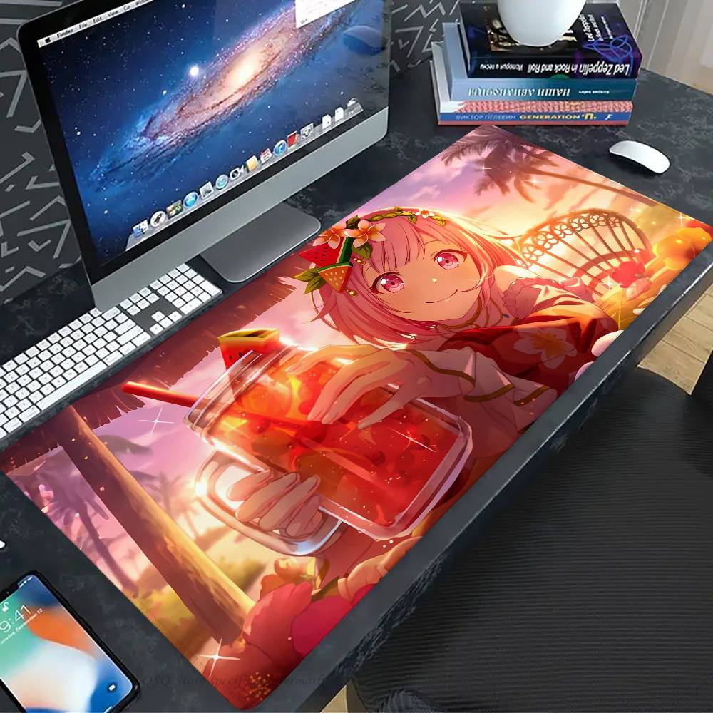 Anime Otori E-Emu Mousepad Non-slip Suitable For Office Computers Laptops E-sports Game Desk Mats XXL Keyboard