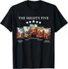 Vintage Moab Utah Souvenir Big 5 Mighty Five National Park T-Shirt