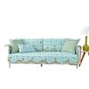 Four Seasons Universal Cotton Printed Washed Sofa Cushion Korean Style Pastoral Wavy Edge Non-Slip Sofa Cushion Towel Full Covered