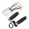 12V500W Bike Throttle Grips Brush Controller AntiSlip Plating Handle Electric Bike Accessory