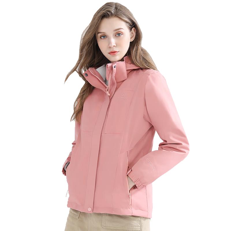 CAMEL Unisex 3-in-1 Waterproof Fleece-Lined Outdoor Jacket
