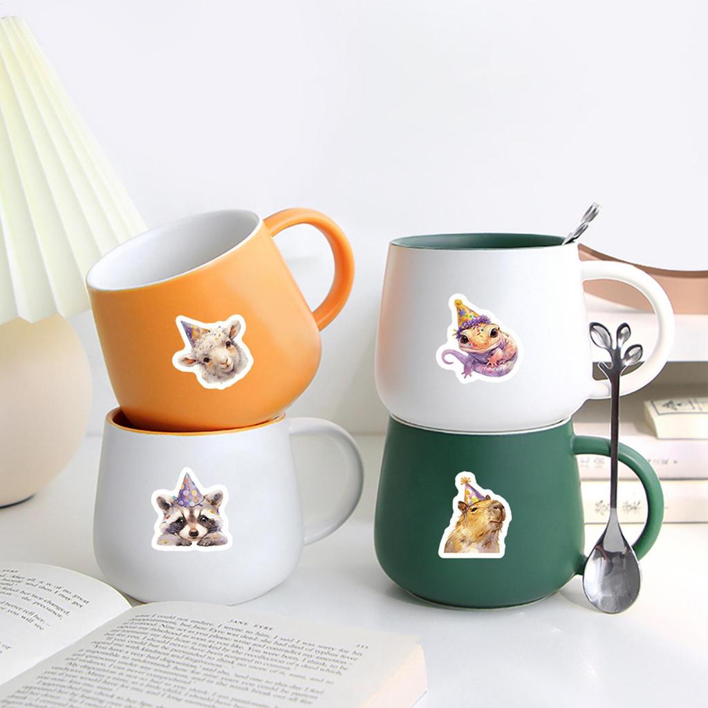 Happy Birthday Stickers 500 Pieces Cute Adhesive Decoration Birthday Party Table Stickers For Phone Cases Textbooks Pencil Cases