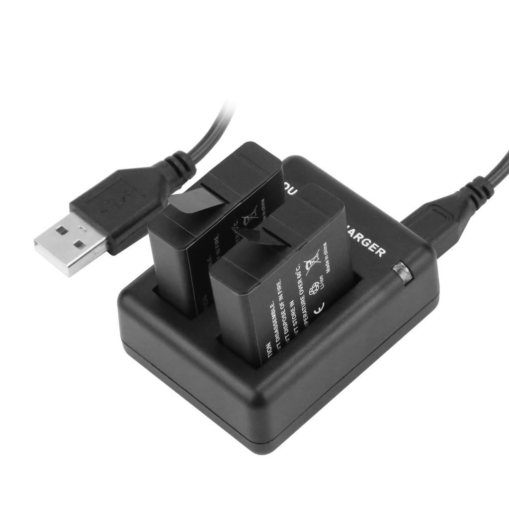 Dual Port Slot AHDBT-501 Battery Charger for GoPro Hero 5 6 7 HERO5 Black Cam