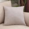 Solid Color Linen Throw Pillow Cover with Customizable Logo.
