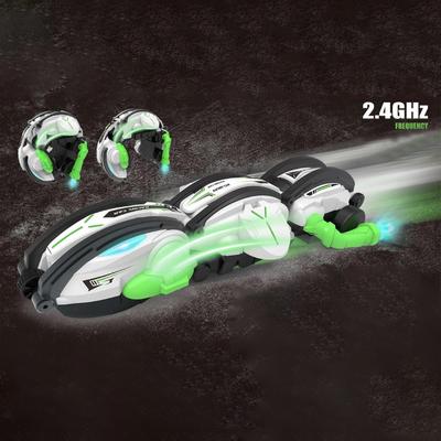 Remote Control Car, 2.4GHz Remote Control Rolling Stun Car with Lights Forward Backward Left Right