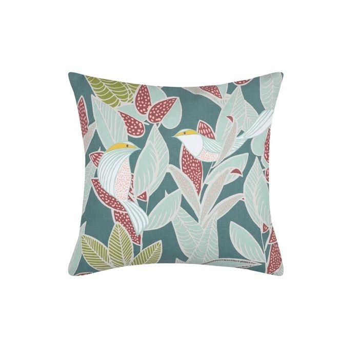 Housse de coussin 40 x 40 cm Rossignol vert