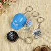 Transparent Ice Cube Acrylic Pendant 3D Geometric Ice Keychain  Zinc Zinc Alloy Charms Gifts