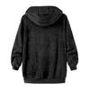 Men Fleece Hooded Jacket Winter Warm Zip Up Sweatshirt Soft Breathable Coat Casual Outerwear