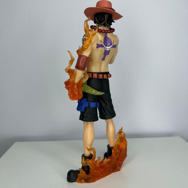 ONE PIECE Dream Ace Figure, Standing Fire Fist Ace Animation Peripheral Model Statue Ornament Toy Gift