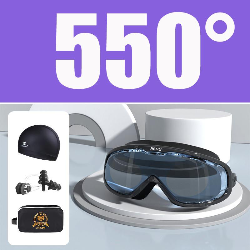 Myopie-Verschreibung -1,5 ~ -8,0 Grad Wasserdichte Anti-Beschlag-Silikon-Schwimmbrille mit Ohrstöpseln