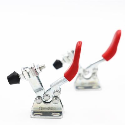 1Pcs DIY Mini Hand Tool Toggle Clamp Quick-Release Horizontal Clamp Welding Press Quick Fixture Clamps for Woodworking 27Kg