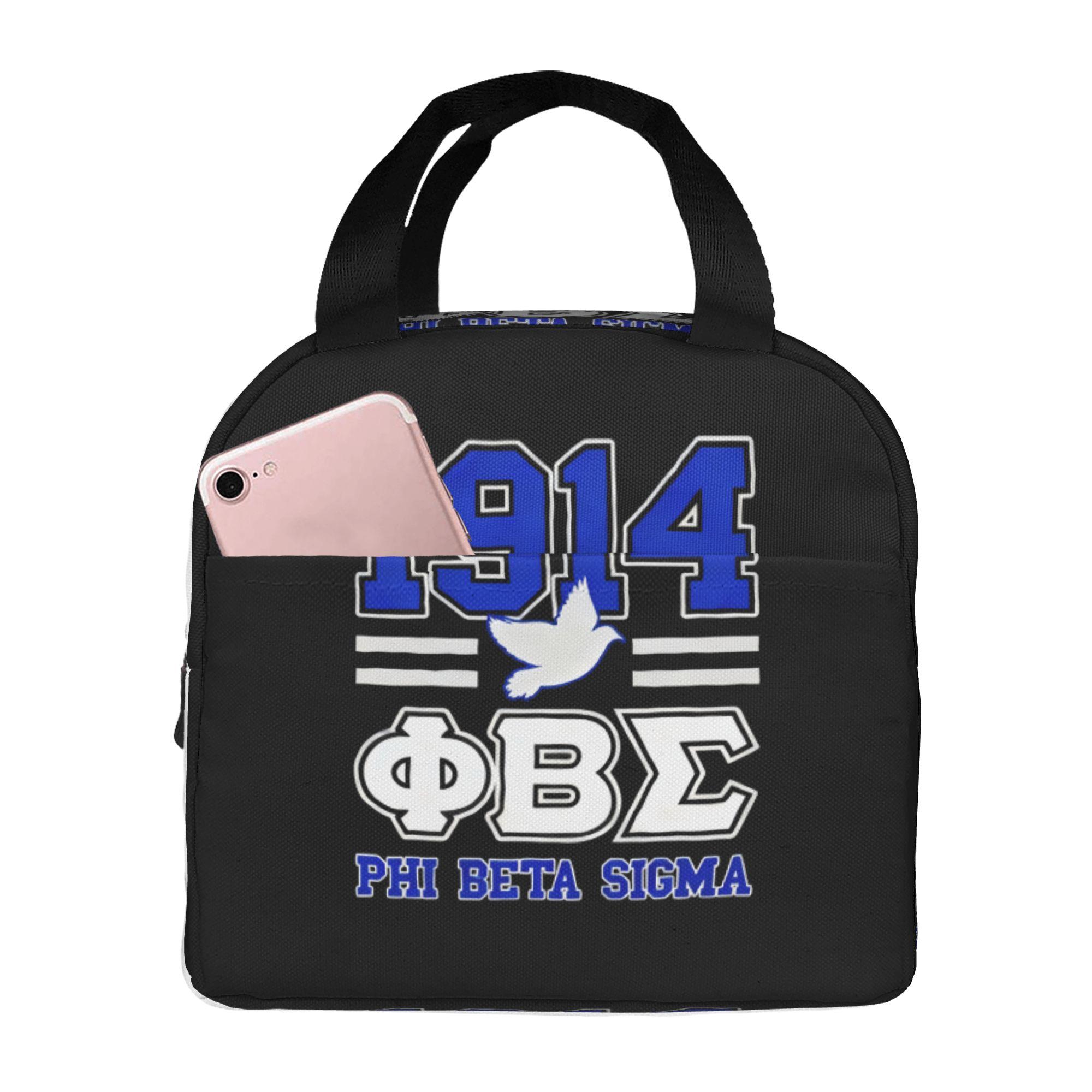 Beta Sigma Phi Fraternity Pencil Case for Boys Girls Large Capacity Sigma Since 1914 Pen Box Bag School Accessories One Size