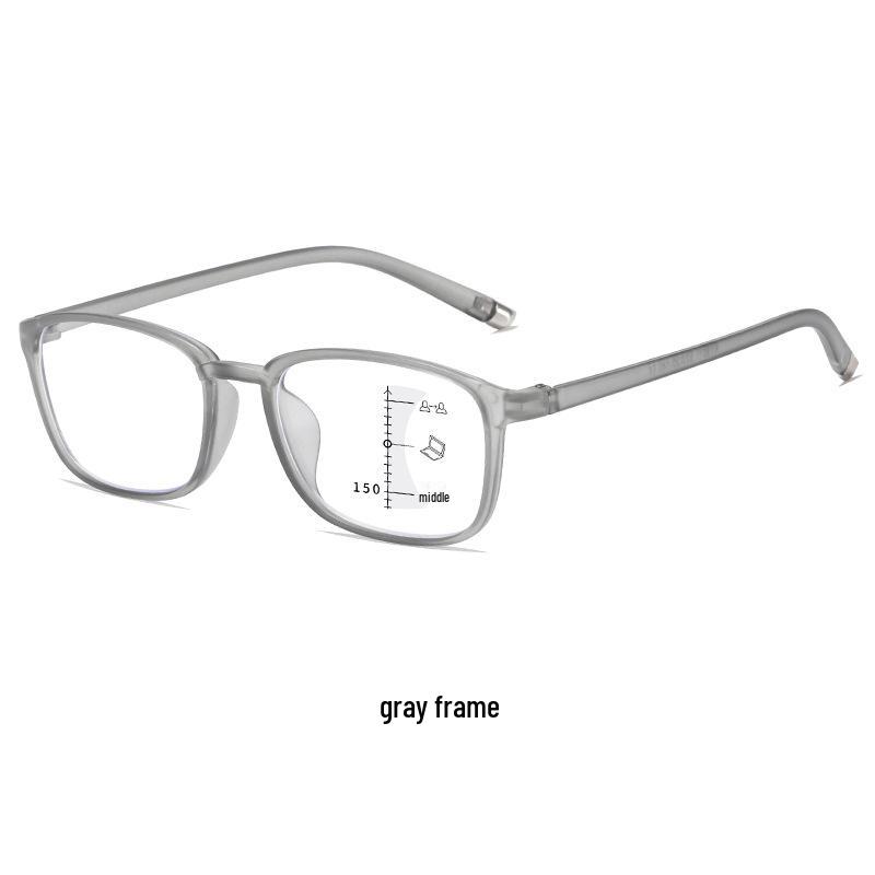 Ultralight TR90 Multifocal Anti-Blue Light Fashion Reading Glasses for Near & Far
