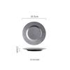 Ru Han Stainless Steel Round Dessert Plate Set