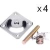 Leg Mounting Plates Furniture Leg Attachment Plates Industrial Strength T-plate 516 (m8) Sofa Legs With Hanger Bolts