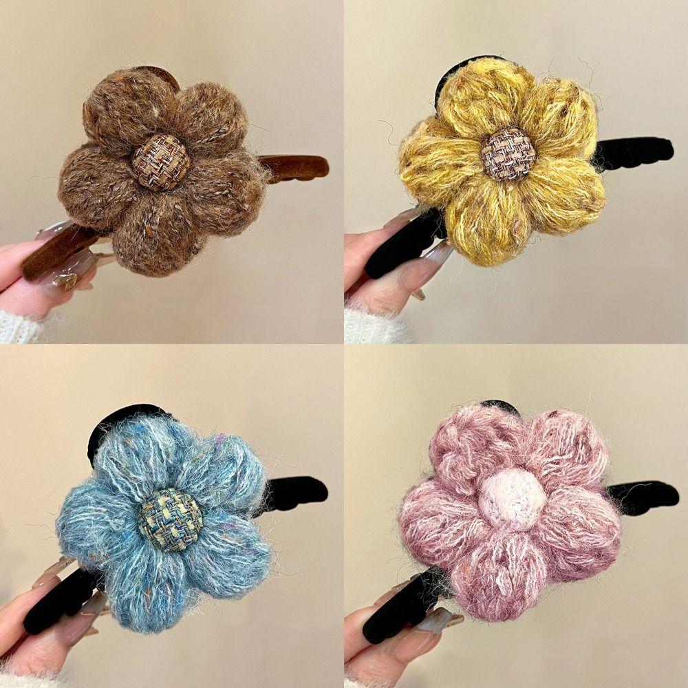 Elegant Shark Clip Handmade Back of The Head Hairpin New Hair Accessories  Winter