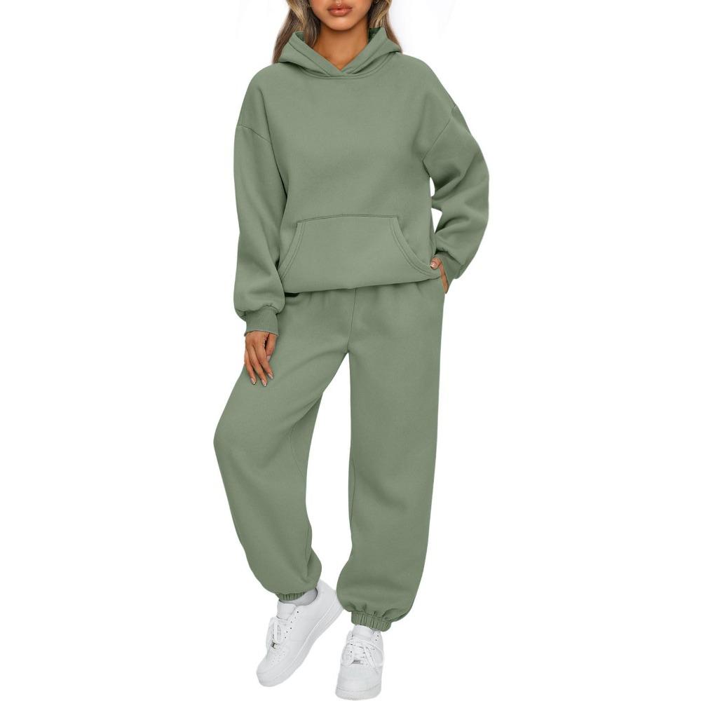 Dámske 2-dielne outfity Mikiny Súpravy mikiny Oversized mikiny Baggy jesenné módne tepláky s vreckami