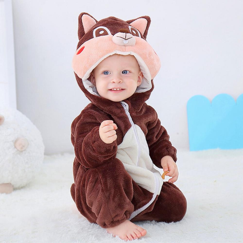 Piżama Onesie Kostium Przebranie Śpiochy Wiewiórka Niemowlę 120: 95-105 Cm