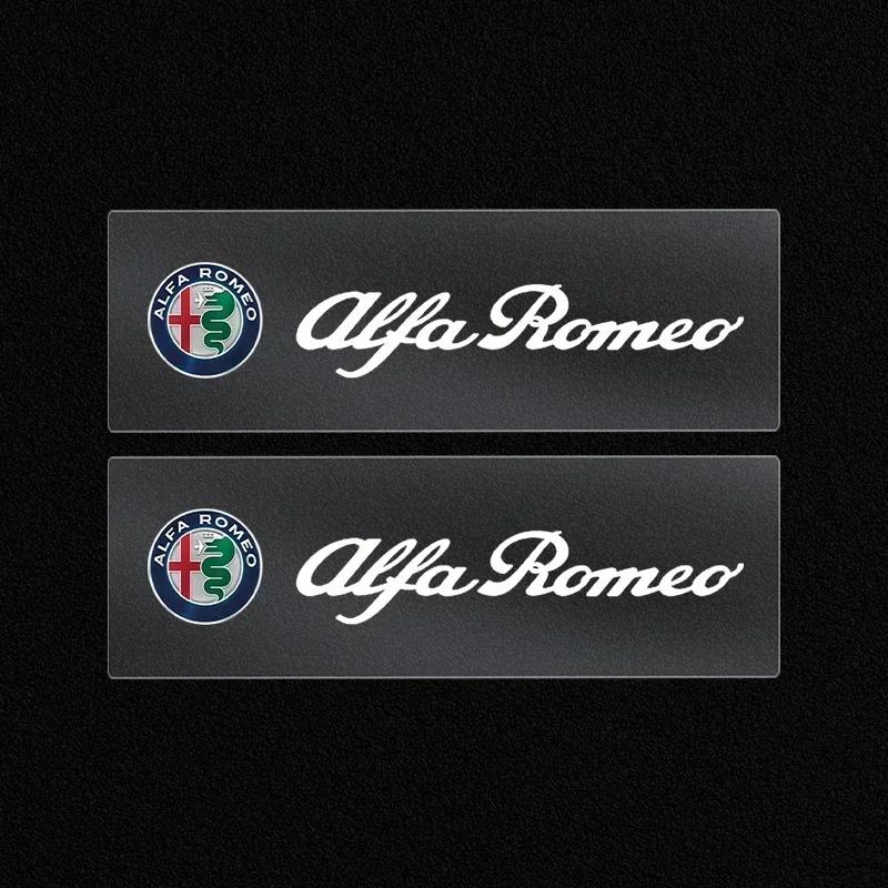 1/2/5/10PCS Car Badges Auto Interior Decor Logo Stickers For Alfa Romeo 156 159 147 4C 8C 166 Giulia Giulietta Mito Stelvio