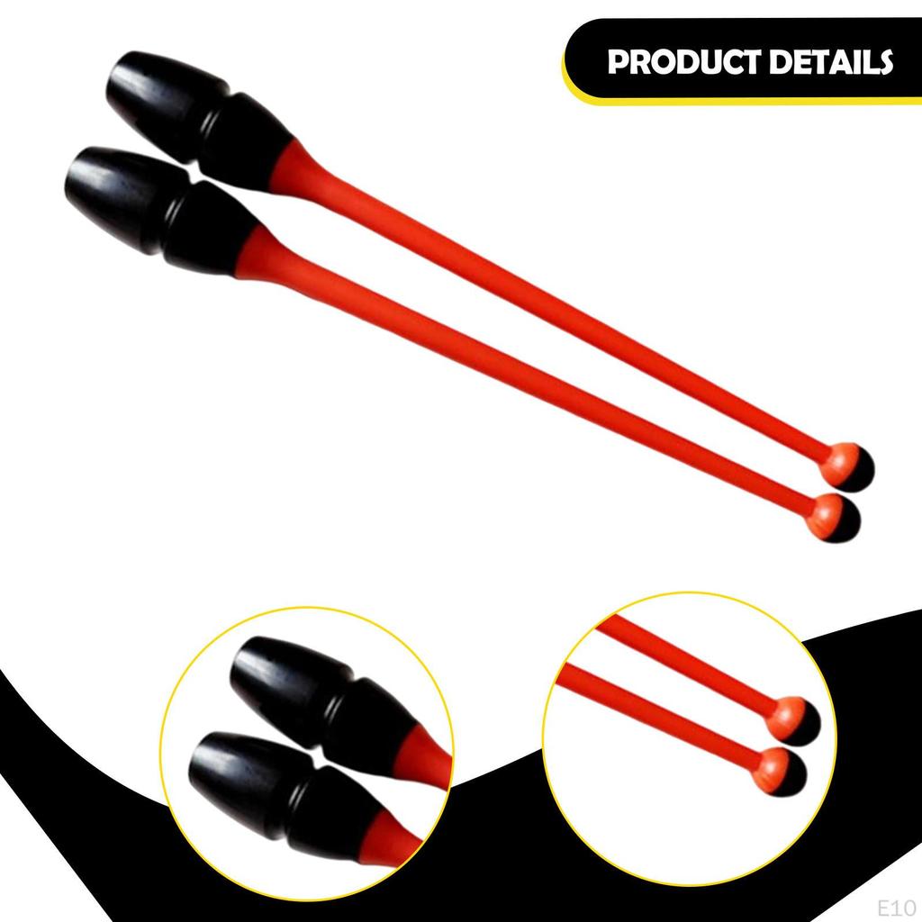 2 Stück Gymnastikstäbe Verbindbar Rhythmische Trainingsgeräte Fitness-Requisiten