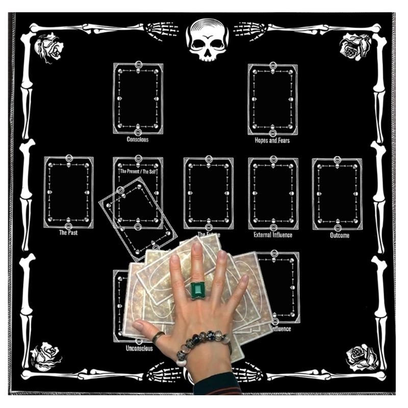 Tarot Tischdecke Altartuch Karten zum Kartenlegen Astrologie Tischdecke Divinations Kartentuch Wandteppich Wanddekoration