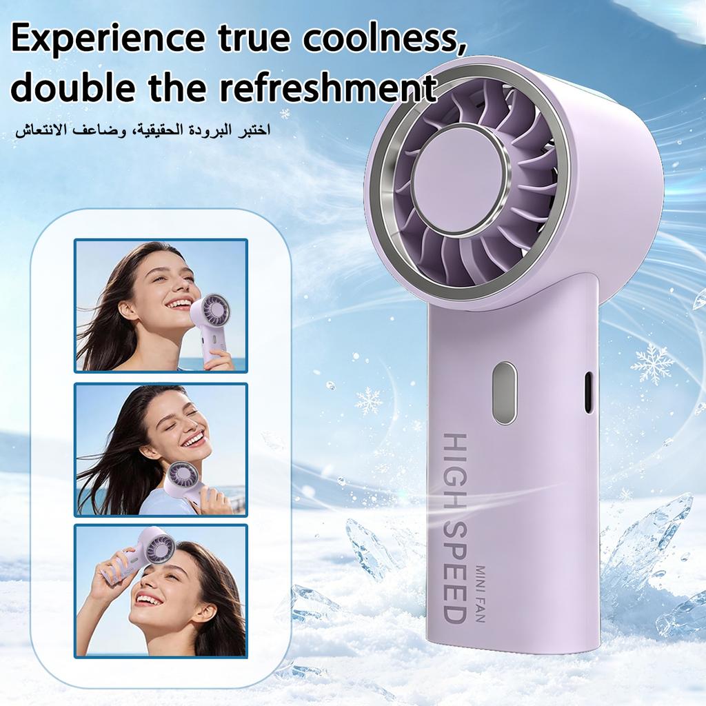Handheld Fan Upgraded Portable Fan,Mini USB Rechargeable Personal Fan, Outdoor Travel ,Suitable for summer beach and concerts