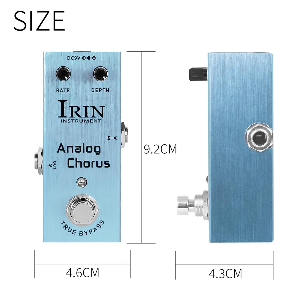 IRIN Analog Chorus Electric Guitar Effect Pedal Circuit Chorus Effects True Bypass Pedal Guitar Instruments Accessories