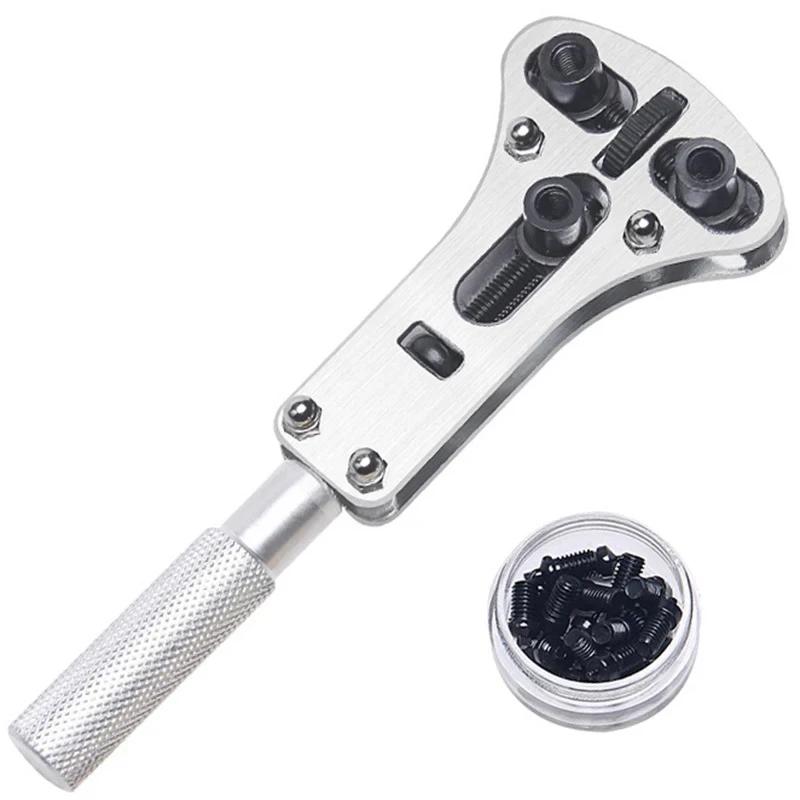 20pcs Watch Repair Tools Opener Steel 4 Type Paws Adjustable Watch Back Cover Opener Backcase Open Tool With Movement Holder