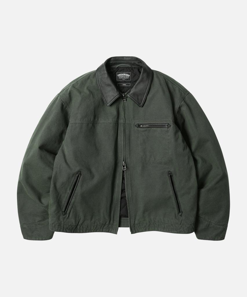 Frizmworks Heavy Canvas Destroyed Work Jacket _ Olive