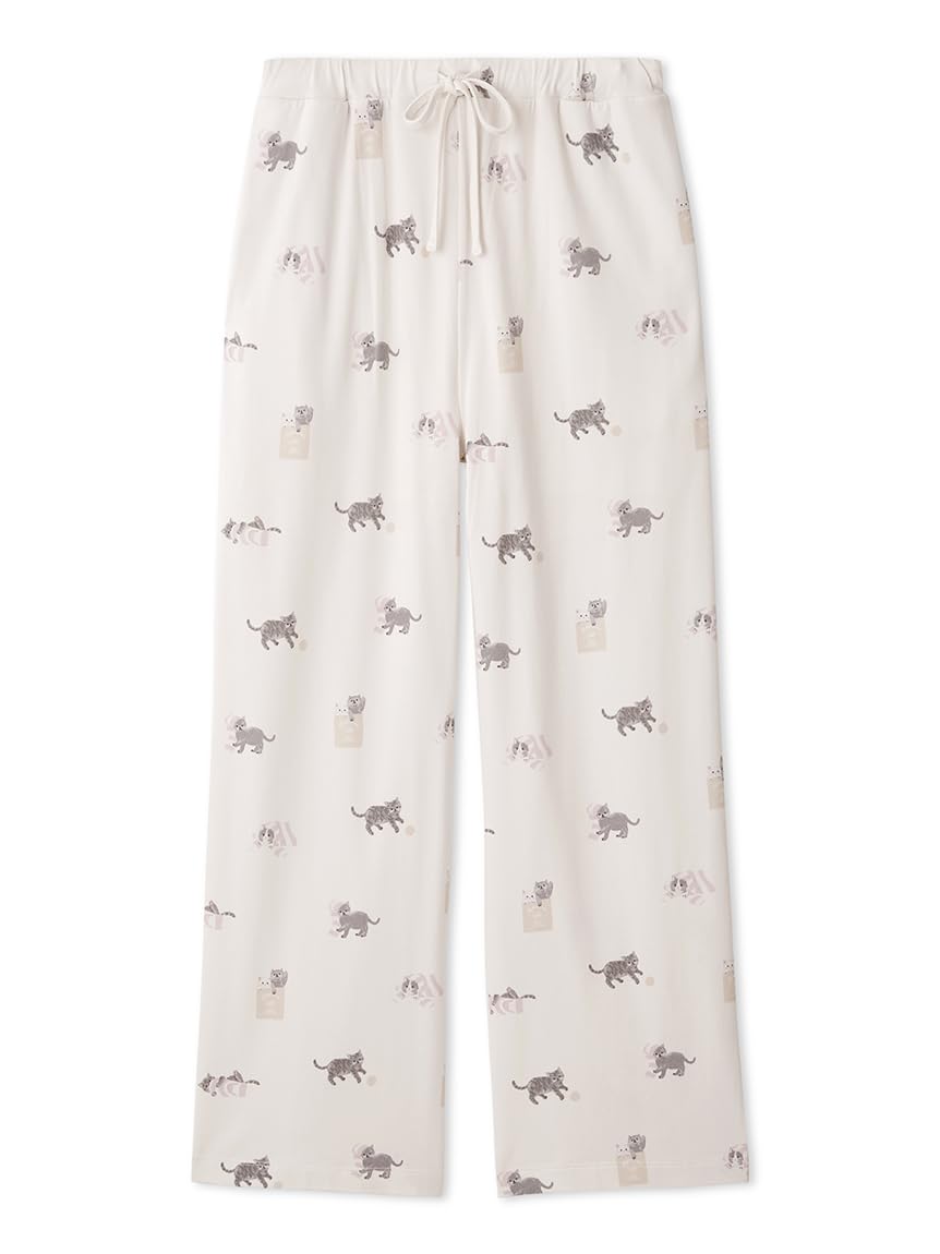 

Playful Cat Pattern Long Pants PWCP245213 PNK [Gelato Pique] Women s розовый
