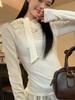 Autumn/Winter Pure Desire Spicy Lace Long Sleeve Women's Slimming Top