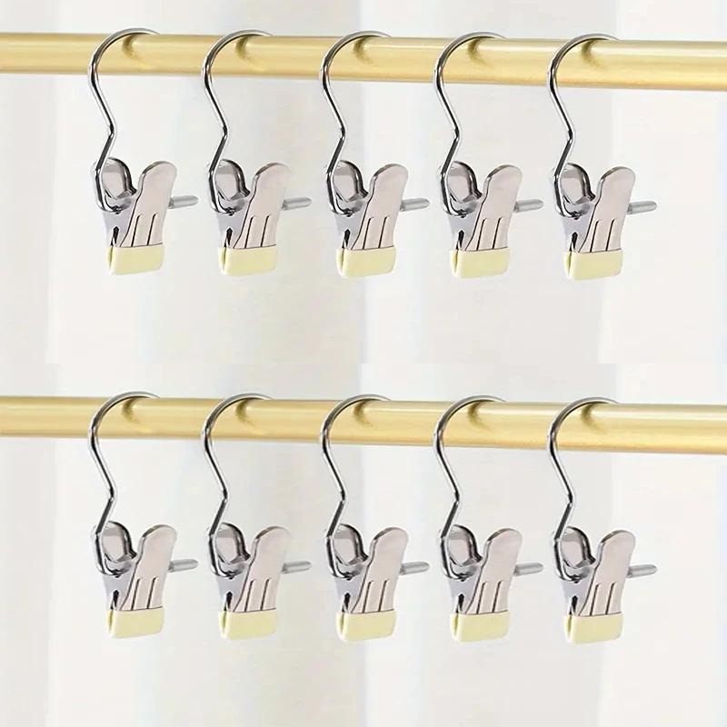 Dulap Organizator de haine Cârlige pentru haine Cu cârlig pentru pantaloni cuier pentru rufe Cleste de rufe Pălărie din oțel inoxidabil Cârlige pentru haine Agrafe de rufe
