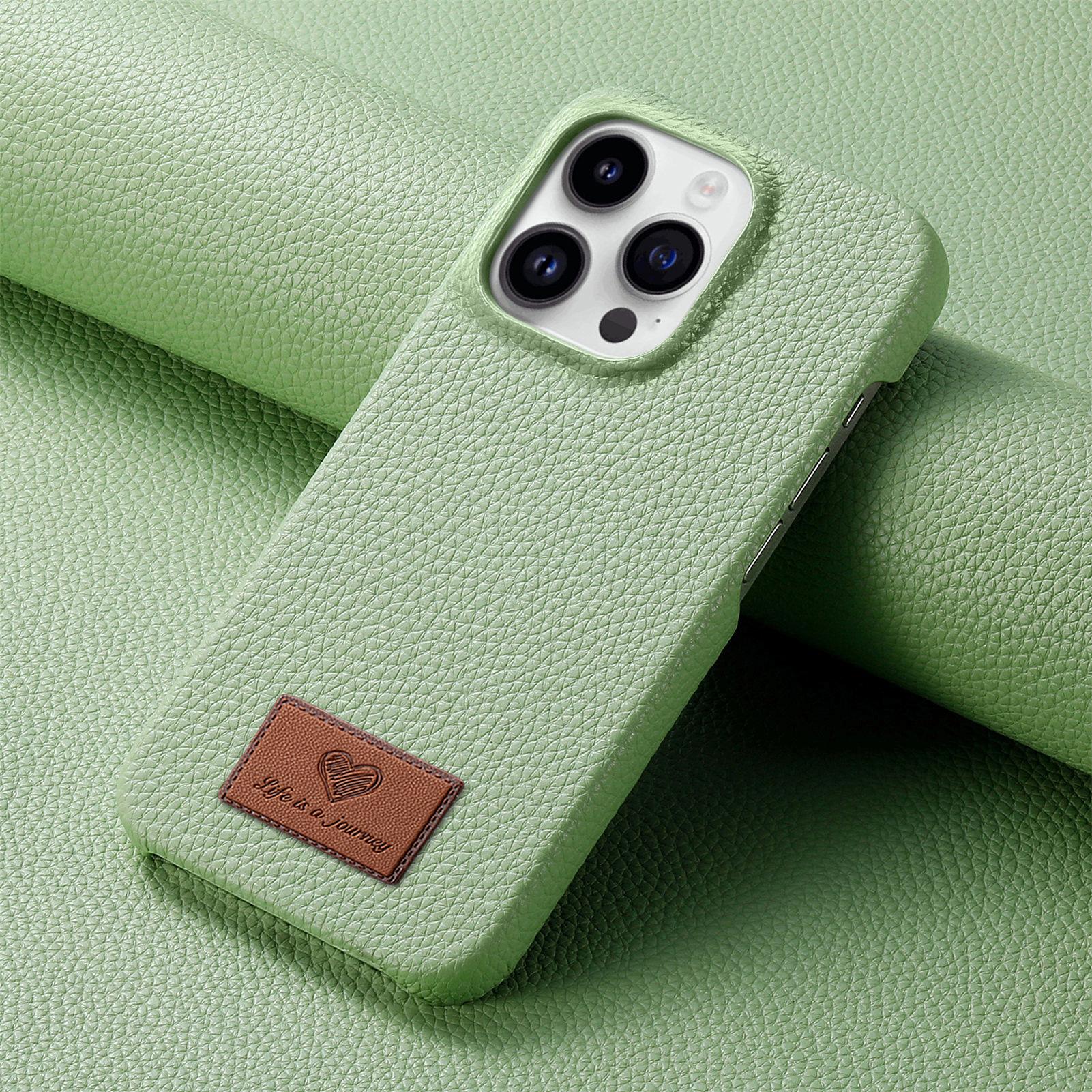 

Индивидуальный логотип подходит для чехла для мобильного телефона Apple 15Pro Max, защитного чехла Lychee Pattern 13/12 Oil Edge для iPhone14. iPhone 7 Plus/8 Plus