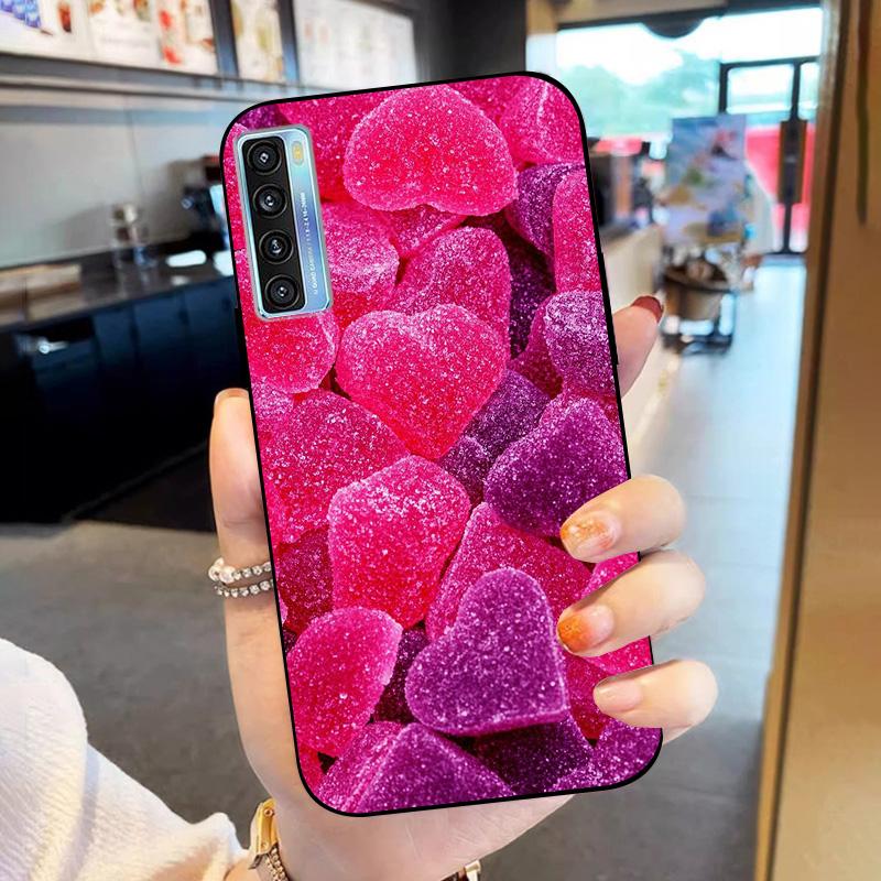 For TCL 20 20S 20L 20L+ Phone Case Soft Silicone Protector Cover For TCL 20L Plus Shell Funda 20 L S TPU Shockproof Coque