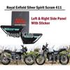 Royal Enfield "Side Panel With Sticker Left & Right Silver Spirit Scram 411"