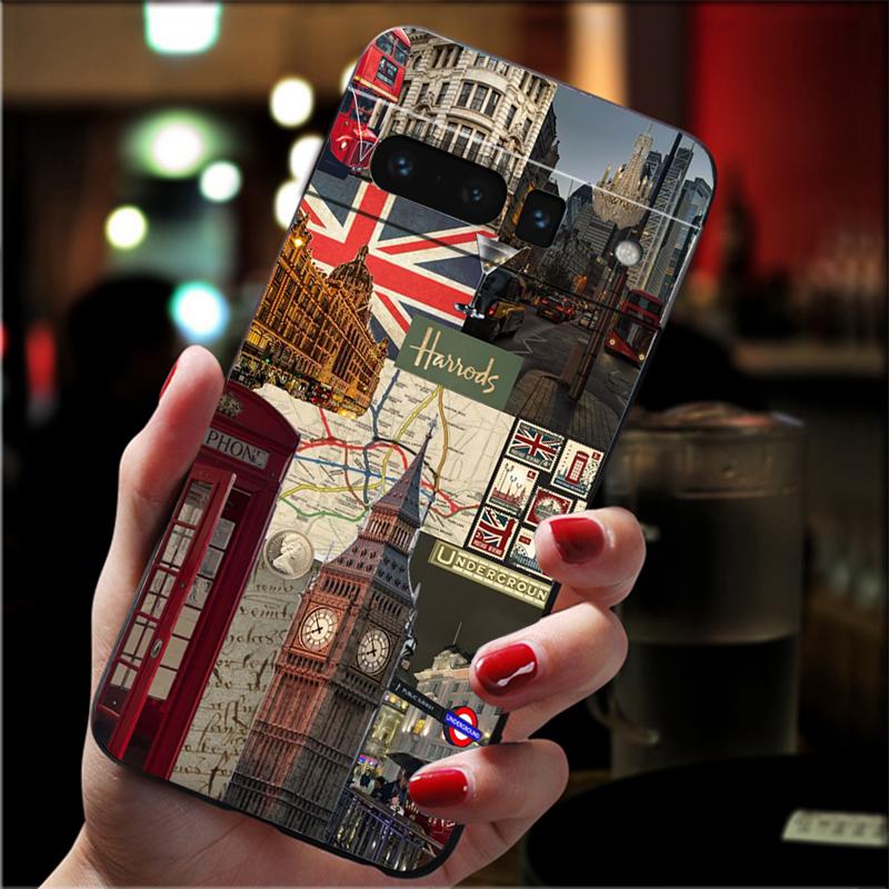 

London aesthetics Carcasa Funda Phone Case For Google Pixel 10 9 Pro XL 9A 8 7 6 Pro Pixel 8A 7A 6A Pixel 8 7 6 5 Case Google Pixel 7 Pro