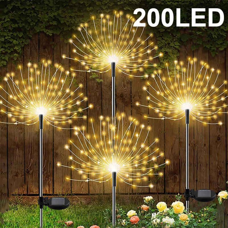 LED Garden Lights Jellyfish Decoration Solar Power Lights Waterproof Outdoor Pathway Solar Lamp Fairy Patio Villa Yard Decor