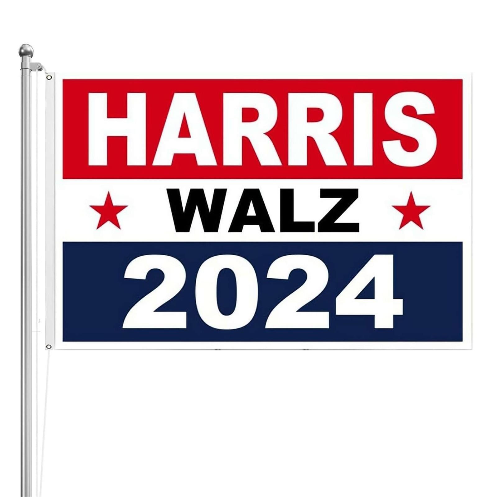 

Флаг 2024, наружный, 3-слойный, 240D полиэстер, 2024, флаг, шитье, 4 ряда ниток с холщовым хедшотом и латунными люверсами для оконной стены во дворе One Size