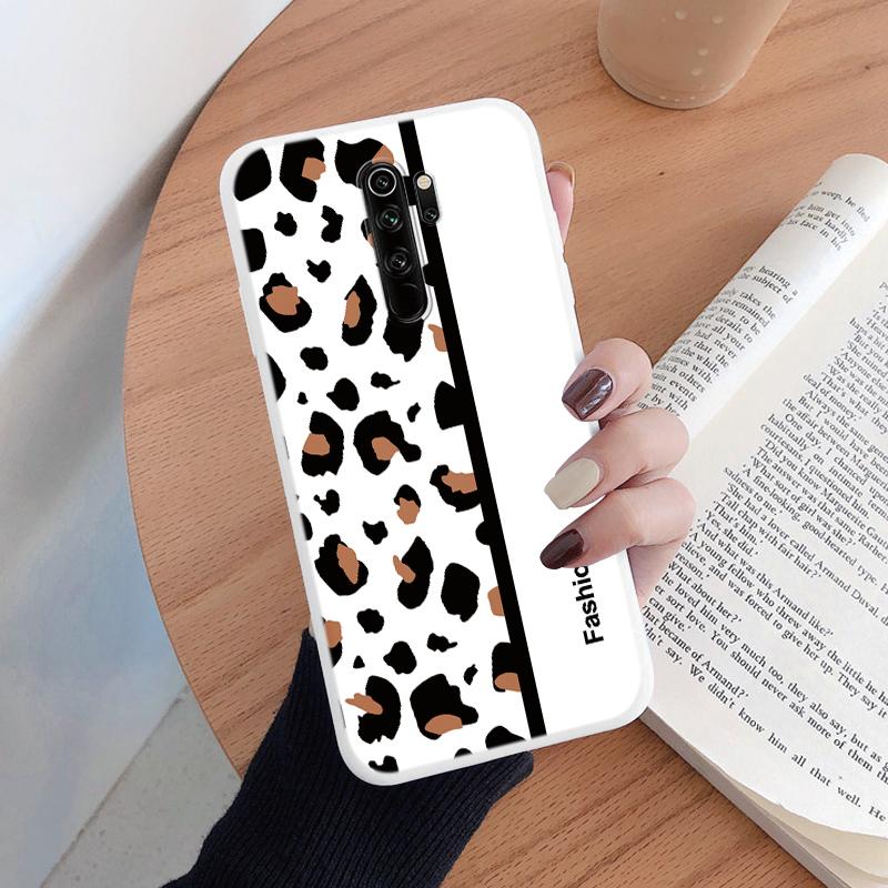 Case For Redmi Note 8 Pro Soft Silicone TPU Back Cover Case Protective Coque For Redmi Note8 Pro Shell Leopard Painted Bumper