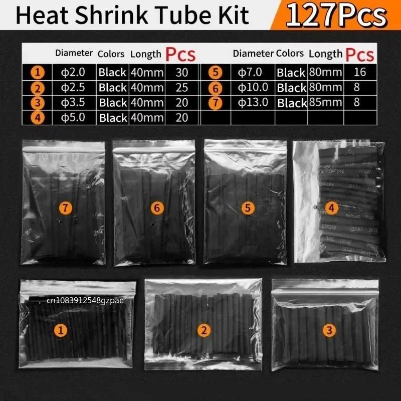 Insulation Sleeving Heat Shrink Tube Thermoresistant tube Kit Polyolefin Heat Shrink Tubing Wire cable Waterproof Shrink 2:1
