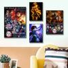Anime Figurka Demon Slayer Plakát HD umění lepicí na zeď vodotěsný domov obývací pokoj ložnice bar estetická dekorace