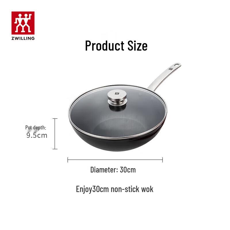Zwilling Enjoy 30cm Carbon Steel Non-stick Wok