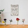 Funny Bathroom Rules Tin Sign Metal Wall Decor Retro Weather Resistant Vintage