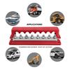 24V 600A M10 8 Post Power Distribution Block With Cover Rated Bus Bar Pair 3/8 Inches For Automotive RVs Trucks Boats Campers