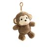 Stuffed Animal Plush Monkey Keychain PP Cotton Soft Doll Simulation Monkey Doll 18cm Cartoon Monkey Stuffed Pendant