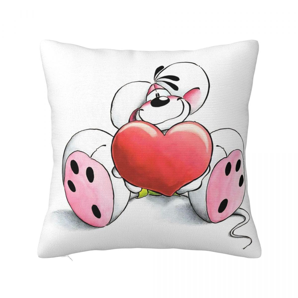

Pillow Cover Cartoon Diddl Diddlina Design Cushion Cover Vintage Pillow Case For Chair Sofa Home Decoration Pillowcases 12x12Inch